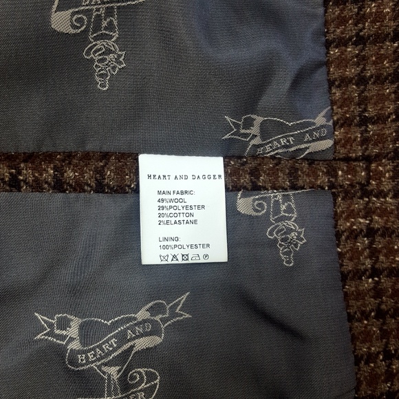 Heart and Dagger | Dogstooth Jacket | M - Picture 4 of 8